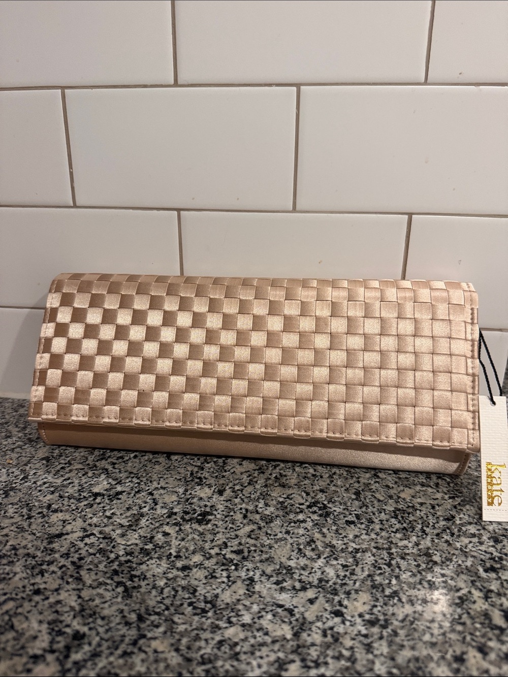 Kate Landry Champagne Clutch | NEW